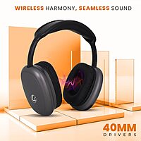 EERS Wireless Bluetooth Headphone – Up to 30 Hours Playtime | Metallic Grey