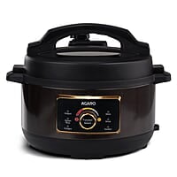 AGARO Royal Electric Pressure Cooker, 3 Liter Stainless Steel Inner Pot, 5 Preset Menu, Automatic Cooking