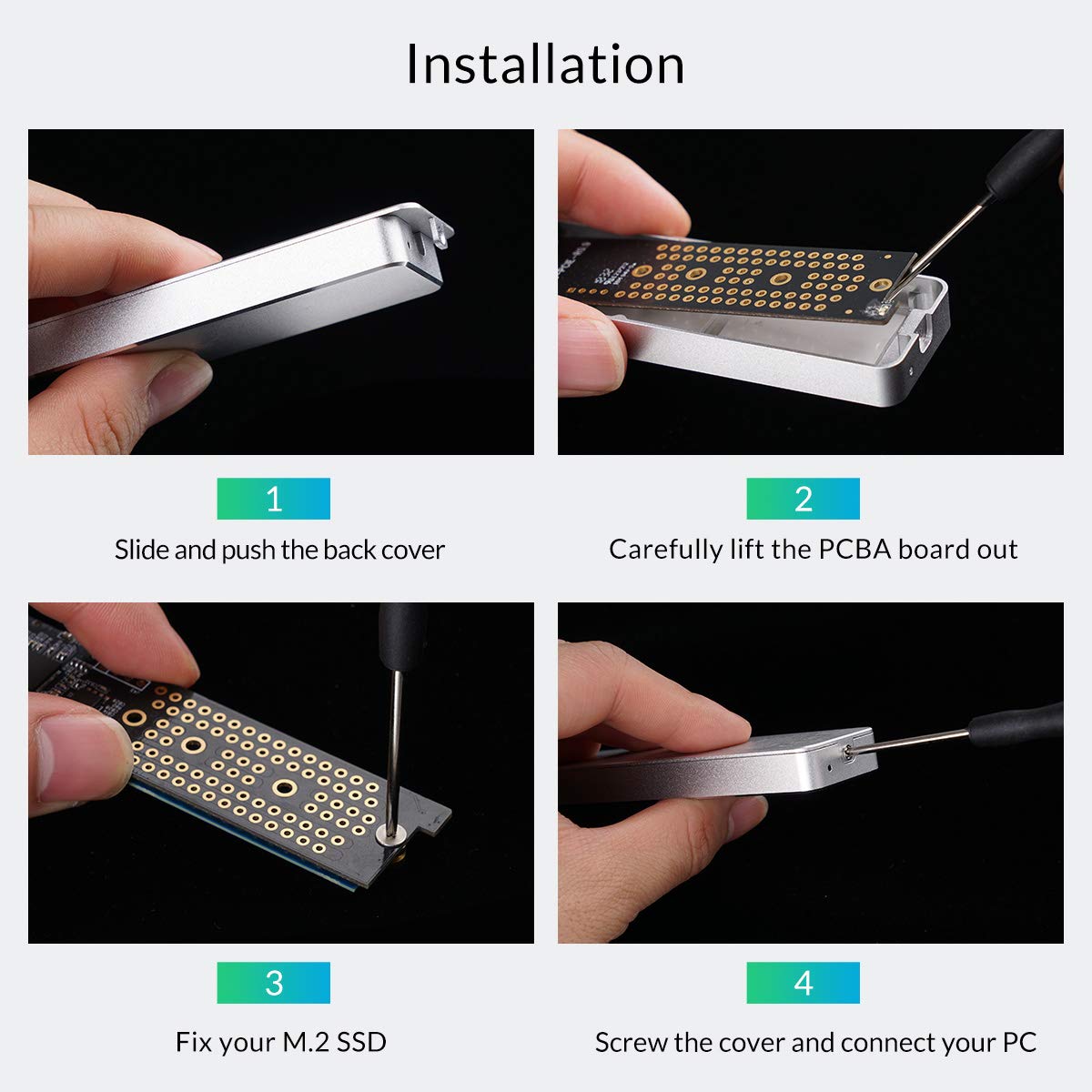 Open Box Orico SSD Enclosure PCM2-C3