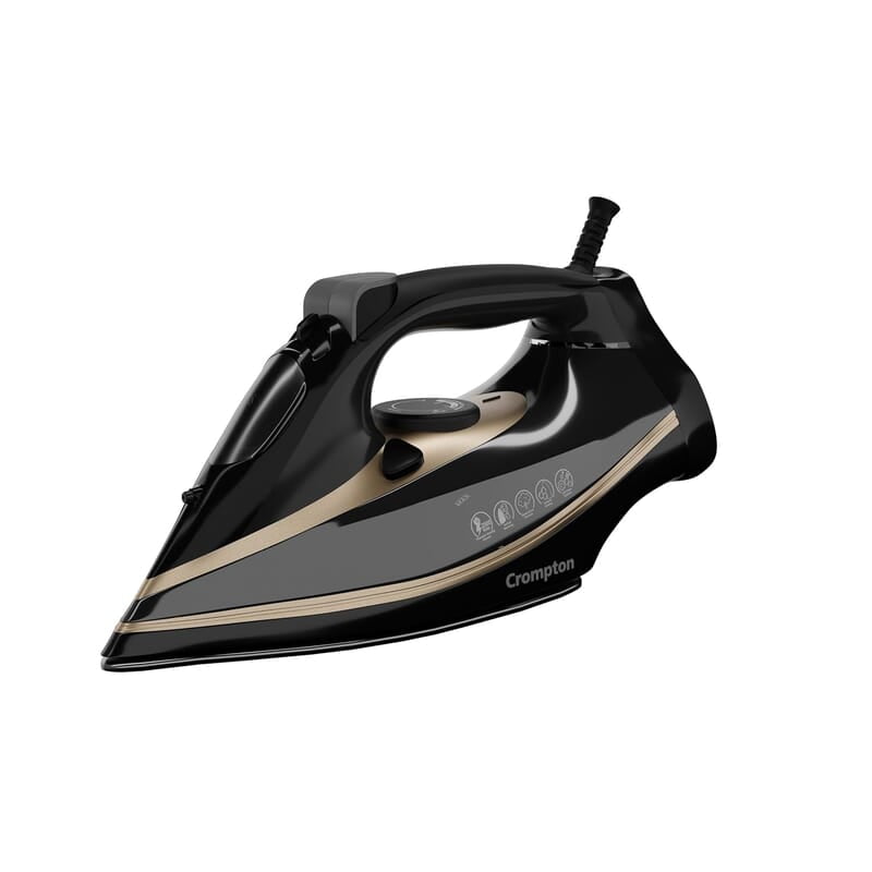 Crompton Fabrigenius 2000 W Steam Iron with 380 ml Water Tank, Upto 40g /min Steam Output and Ceramic Coating Soleplate