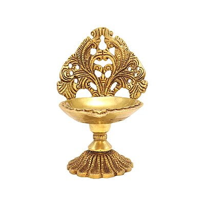 Brass Designing Diya/Vilakku for Home,Temple Pooja