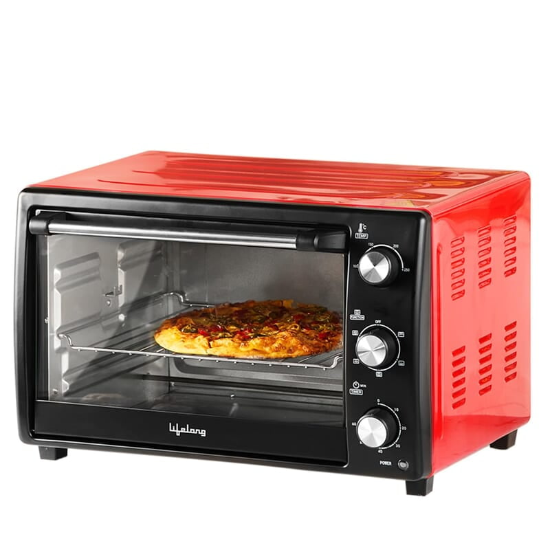 Lifelong Otg 40L - Oven Toaster Griller With Rotisserie For Kitchen- 1500W,5 Heating Modes