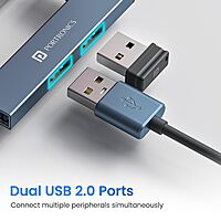 Portronics Mport Mino A – 3-in-1 USB Hub, L-Shape Design, compact and portable, perfect for connecting multiple devices, enhances productivity, ideal for home and office use, sleek and stylish.
