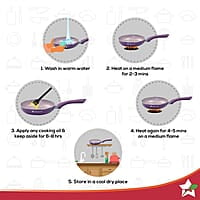 Wonderchef Royal Velvet Non-Stick Fry Pan with Induction Bottom 3 mm thick 20cm 1.2 litres
