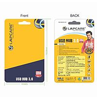 Lapcare LHB-368 USB Hub adds 4 high-speed 3.0 ports to your PC or laptop—ideal for fast data transfer and device expansion.