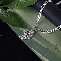 Silver Vel Pendant | 925 silver Lord Murugan OM Pendant