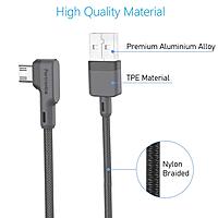 Portronics Konnect Core 3 – USB-A to Type-C Cable, 1.5m, Durable, Fast Charging, Data Transfer, Compatible with Smartphones, Tablets, Laptops, Sleek Black Design, Ideal for Everyday Use.