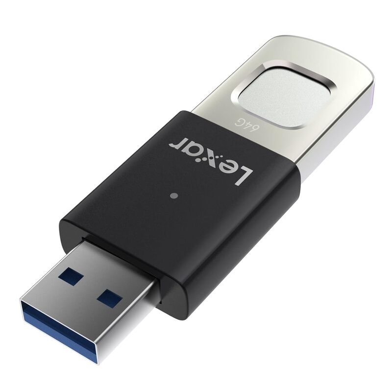 Lexar JumpDrive F35 Pro 64GB USB 3.2 Pen Drive – Fingerprint Security