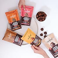 EAT BETTER CO - Assorted Healthy Laddoos - 42 Laddoos in Six Flavours | No Added Sugar | Made with 95% Dry-Fruits | High Protein & Instant Energy - Healthy Chocolate, 570 Gram