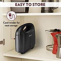 Borosil Klassy 800 Watt Sandwich Maker, 2 Slice Sandwich Maker, Non-stick Nontoxic plates opens 90°, BPA & PTFE Free