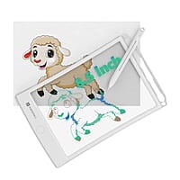 Portronics Ruffpad One Transparent Multicolor LCD Writing Pad with 8.5 inch Writing Area, India's first notepad to save and share your child's first creatives via Ruffpad app on your Smartphone