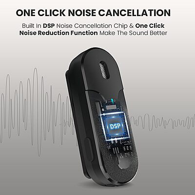 Portronics Vlogmate 2 Dual Mic, ideal for content creators! Enjoy high-quality audio for vlogs, podcasts, and interviews!