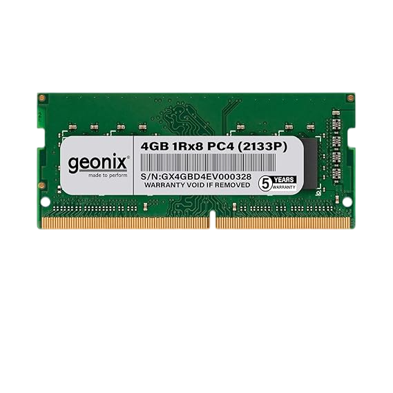 Geonix Laptop RAM, 4 GB DDR4, Frequency-2133 MHz, (8x1) IC, 260 Pin, 5 Years Warranty