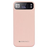 ZEBRONICS MB10000S13 Power Bank, 10000 mAh, Rapid Charge, 22.5W Output, Dual USB Output, PD 3.0 Type C, Built in Protections, Percentage Indicator, Made in India