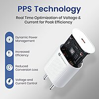 Portronics Adapto 45A 45W GaN Charger – 1 PD Port, No Cable Included