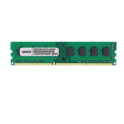 Geonix Desktop RAM, 8GB DDR3 1600MHz, 8IC, 240 Pin, GXDRD3(8)8GB