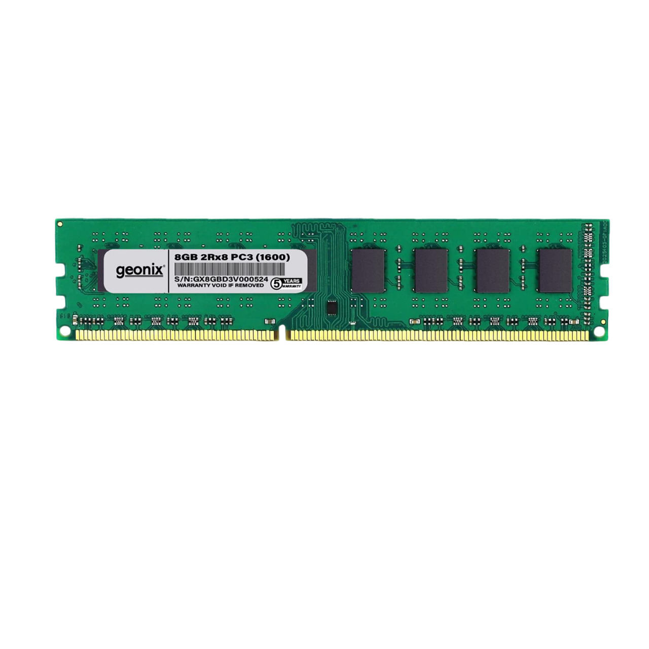 Geonix Desktop RAM, 8GB DDR3 1600MHz, 8IC, 240 Pin, GXDRD3(8)8GB