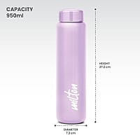 MILTON Aqua 1000 Stainless Steel Water Bottle, 950 ml