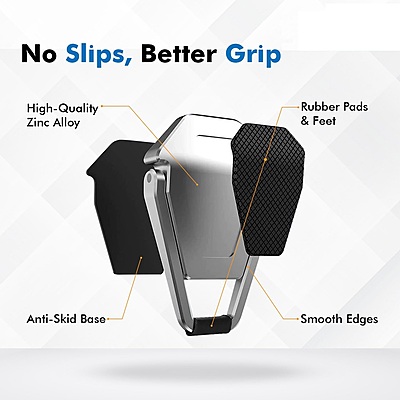 Invisible Laptop Stand , Premium Metal Adjustable & Foldable Laptop Riser ,Anti-Slip Silicon Pads Compact Mini Stand for Desk, Compatible with Laptops & Tablets Invisible Laptop Stand , Premium Metal Adjustable & Foldable Laptop Riser ,Anti-Slip Silicon Pads Compact Mini Stand for Desk, Compatible with Laptops & Tablets