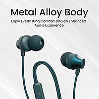 Portronics Conch Beat C Grey Earphones | Type-C, High-Quality Sound & Comfortable Design for Music Lovers