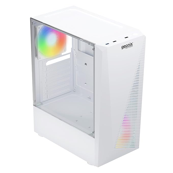 GEONIX Tempered_Glass ATX Gaming Cabinet (X10W)