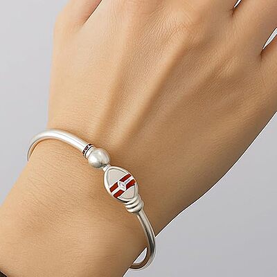 Sterling Silver Handmade Adjustable Vel Kada For Mens |Gifting for Birthday Valentines Day Wedding Anniversary Husband | Lightweight Design | Adjustable