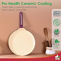 Wonderchef Bellagio Dosa Tawa 28 cm Non-Stick Ceramic Coating  mm Thickness