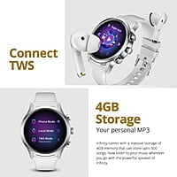 FireBoltt Infinity 1.6" Round Display Smart Watch Silver