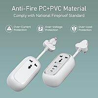 Portronics Volt 65 Pro Desktop Charger – 67W Dual Type-C PD, USB, AC Sockets, White