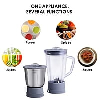 Wonderchef Prato Juicer Mixer Grinder with grinding & Blending jars  500W Powerful Motor