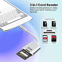 EVM CR-004 Lightning to SD + TF Card Reader