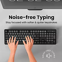 Portronics Key 9 Wireless Keyboard & Mouse Combo – Numeric Pad Piano Keys Black 1 Year Warranty