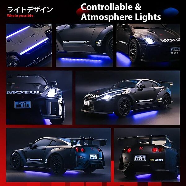 MN268 1:16 Scale RWD Drift RC Car – GTR Style | 2.4GHz RTR High-Speed Remote Control Car