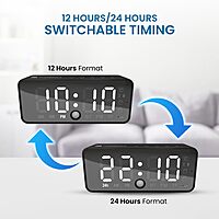 Portronics Pixel 4 Smart Clock features a sleek design with a 5W speaker, offering clear sound and vibrant display. Perfect for alarms, music, and smart home control, it enhances your space.