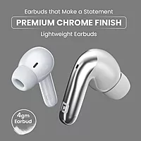 Portronics Twins 28 ANC – TWS Earbuds, 50H Playtime, White. Experience immersive sound with active noise cancellation, long battery life, and a sleek design for ultimate comfort and style.