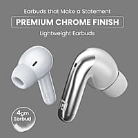 Portronics Harmonics Twins 28 ANC TWS in Ear Earbuds with Smart Touch Control, 50 Hours Playback, Quad Mic ENC