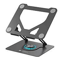 Portronics K11 Laptop Stand – Black, Metal & 360° Adjustable