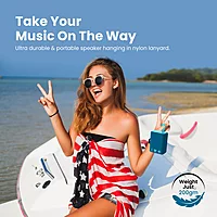 Portronics Breeze 4 – 5W Bluetooth Speaker offers hands-free calls, TWS stereo sound, compact design, long battery life, and easy connectivity.