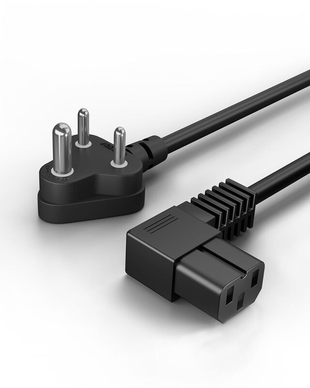 Uport 1.8M Right Angle Power Cord for Desktop, designed for tight spaces, durable construction, and optimal performance. Perfect for connecting your desktop to power outlets with ease.