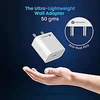 Portronics 1962 Adapto 12 Charger – 12W Single USB Port | Without Cable | White