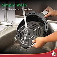 Wonderchef Prato Manual Air Fryer for Home & Kitchen with 5 Pre-set Menu 3.8 Litres Non-stick Basket