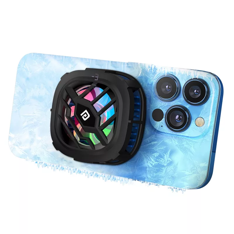Portronics Cool XG Mobile Cooler – Magnetic, Black. This innovative cooler features a sleek design, powerful cooling technology, and easy magnetic attachment for optimal mobile comfort on the go.