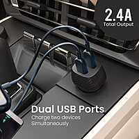 Portronics Car Power 5 – 12W Fast Car Charger with Micro USB (Black) offers rapid charging for your devices on the go. Compact design, durable build, and efficient performance for all your travels.