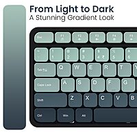 Portronics Key11 Green Combo | BT 5.3, USB, Type-C, Silent Keys, Ergonomic Design, Long Battery Life, Multi-Device Connectivity, Ideal for Home & Office, Sleek and Stylish Finish.