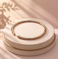 Pure Copper Kada Bracelet for Men & Women | Open Adjustable Copper Bangle | Plain Minimal Ayurvedic Kada