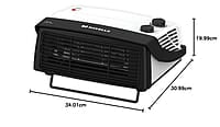 Havells Cista Room Heater, White, 2000 Watts