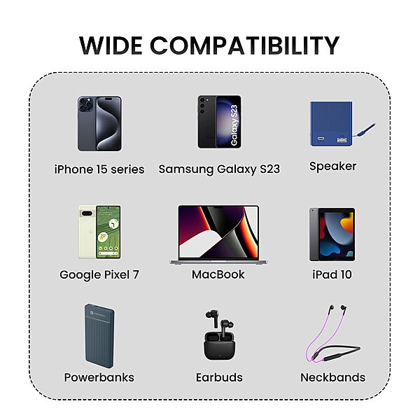 POR 2163 Konnect X C-C 1M	Black	60W Type-C - Type-C Braided Cable, 1M	85444999	06 Months