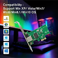 uPort PCIe Gigabit LAN Card – 1X Port Adapter offers high-speed network connectivity with a single PCIe slot. Ideal for upgrading your desktop or server for enhanced internet performance.