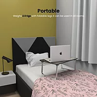 POR 1818 My Buddy J Portable Laptop Table – Folding Legs | Black | 1 Year Warranty