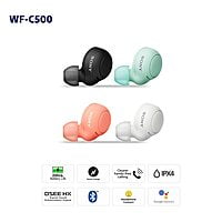 Sony WF-C500 Truly Wireless Bluetooth Earbuds with 20Hrs Battery- WHITE Sony WF-C500 Truly Wireless Bluetooth Earbuds with 20Hrs Battery- WHITE